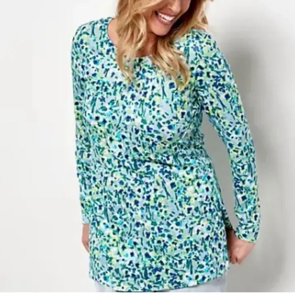 Isaac Mizrahi Elements Scoop-Neck Long-Sleeve Tunic